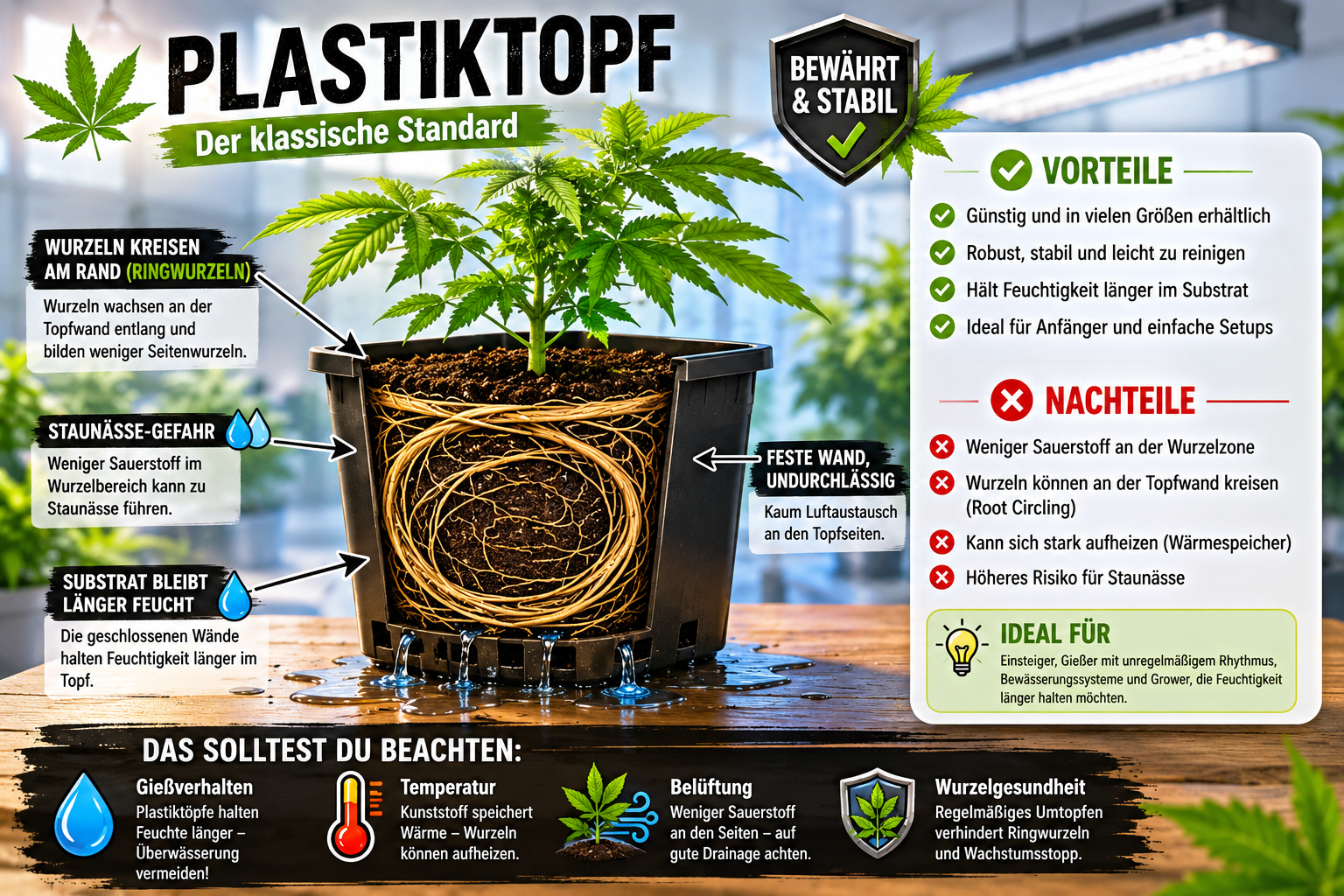 Pro&Contra vom klassischen Plastiktopf